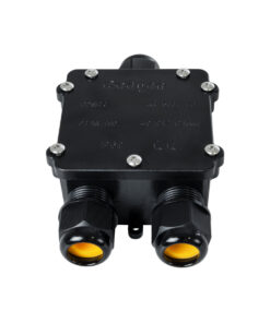 GloboStar® FAST-CONNECT 69915 Τριπλό Υ Αδιάβροχο IP68 Κυτίο Ταχείας Σύνδεσης & Διακλάδωσης Καλωδίων – 3 x Είσοδοι – Εσωτερική Τετραπλή Κλέμα με Συμβατή Διατομή Καλωδίων 4 x 0.5mm² έως 4 x 2.5mm² – 500V 41A Max – Μ13 x Π8 x Υ4cm – Μαύρο – 5 Years Warranty