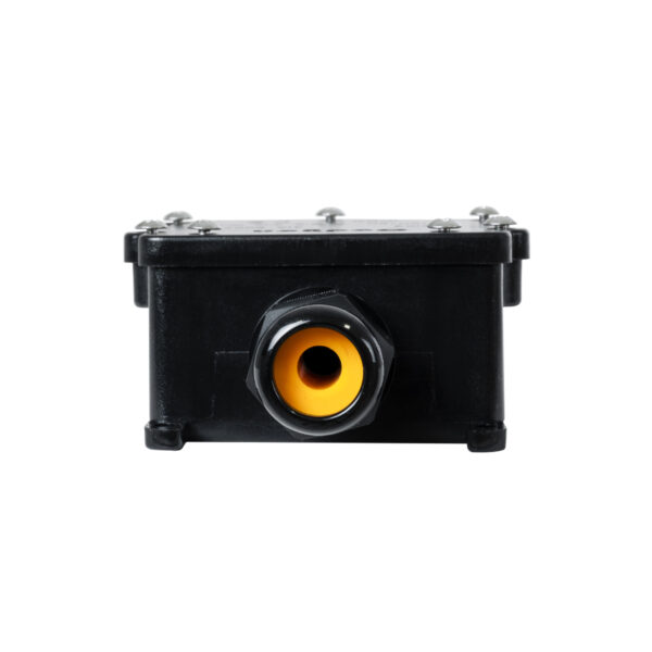 GloboStar® FAST-CONNECT 69915 Τριπλό Υ Αδιάβροχο IP68 Κυτίο Ταχείας Σύνδεσης & Διακλάδωσης Καλωδίων – 3 x Είσοδοι – Εσωτερική Τετραπλή Κλέμα με Συμβατή Διατομή Καλωδίων 4 x 0.5mm² έως 4 x 2.5mm² – 500V 41A Max – Μ13 x Π8 x Υ4cm – Μαύρο – 5 Years Warranty