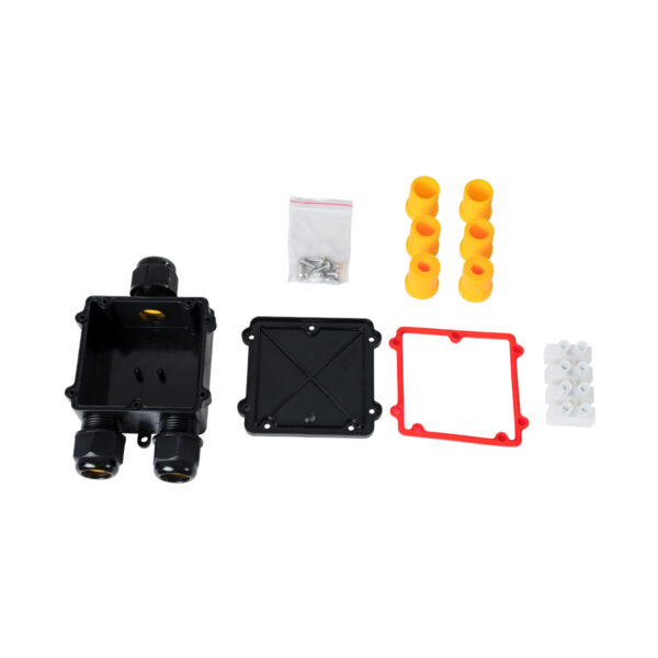 GloboStar® FAST-CONNECT 69915 Τριπλό Υ Αδιάβροχο IP68 Κυτίο Ταχείας Σύνδεσης & Διακλάδωσης Καλωδίων – 3 x Είσοδοι – Εσωτερική Τετραπλή Κλέμα με Συμβατή Διατομή Καλωδίων 4 x 0.5mm² έως 4 x 2.5mm² – 500V 41A Max – Μ13 x Π8 x Υ4cm – Μαύρο – 5 Years Warranty