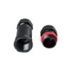 GloboStar® FAST-CONNECT 69916 Διπλός Ι Αδιάβροχος IP68 Σύνδεσμος Ταχείας Σύνδεσης & Διακλάδωσης Καλωδίων – 1 x Είσοδος & 1 x Έξοδος – Εσωτερική Τριπλή Κλέμα με Συμβατή Διατομή Καλωδίων 3 x 0.5mm² έως 3 x 4mm² – 450V 24A Max – Φ3 x Υ10.5cm – Μαύρο – 5 Years Warranty