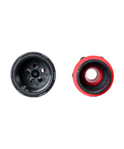 GloboStar® FAST-CONNECT 69916 Διπλός Ι Αδιάβροχος IP68 Σύνδεσμος Ταχείας Σύνδεσης & Διακλάδωσης Καλωδίων – 1 x Είσοδος & 1 x Έξοδος – Εσωτερική Τριπλή Κλέμα με Συμβατή Διατομή Καλωδίων 3 x 0.5mm² έως 3 x 4mm² – 450V 24A Max – Φ3 x Υ10.5cm – Μαύρο – 5 Years Warranty