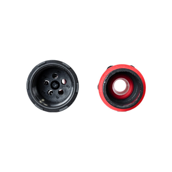 GloboStar® FAST-CONNECT 69916 Διπλός Ι Αδιάβροχος IP68 Σύνδεσμος Ταχείας Σύνδεσης & Διακλάδωσης Καλωδίων – 1 x Είσοδος & 1 x Έξοδος – Εσωτερική Τριπλή Κλέμα με Συμβατή Διατομή Καλωδίων 3 x 0.5mm² έως 3 x 4mm² – 450V 24A Max – Φ3 x Υ10.5cm – Μαύρο – 5 Years Warranty