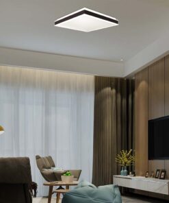 Πλαφονιέρα Οροφής LED Τετράγωνη 24W Μαύρη 45x45cm V-TAC 2500lm Φυσικό Λευκό 4000K – 6992