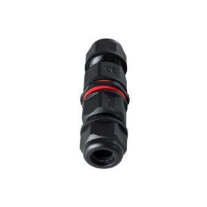 GloboStar® FAST-CONNECT 69920 Διπλός Ι Αδιάβροχος IP68 Σύνδεσμος Ταχείας Σύνδεσης & Διακλάδωσης Καλωδίων – 1 x Είσοδος & 1 x Έξοδος – Εσωτερική Τριπλή Κλέμα με Συμβατή Διατομή Καλωδίων 3 x 0.5mm² έως 3 x 1.5mm² – 450V 16A Max – Φ2.5 x Υ9cm – Μαύρο – 5 Years Warranty