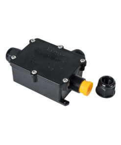 GloboStar® FAST-CONNECT 69922 Τριπλό Υ Αδιάβροχο IP68 Κυτίο Ταχείας Σύνδεσης & Διακλάδωσης Καλωδίων – 3 x Είσοδοι – Εσωτερική Τριπλή Κλέμα με Συμβατή Διατομή Καλωδίων 3 x 0.5mm² έως 3 x 2.5mm² – 450V 41A Max – Μ14 x Π9.5 x Υ4cm – Μαύρο – 5 Years Warranty