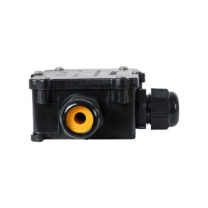 GloboStar® FAST-CONNECT 69922 Τριπλό Υ Αδιάβροχο IP68 Κυτίο Ταχείας Σύνδεσης & Διακλάδωσης Καλωδίων – 3 x Είσοδοι – Εσωτερική Τριπλή Κλέμα με Συμβατή Διατομή Καλωδίων 3 x 0.5mm² έως 3 x 2.5mm² – 450V 41A Max – Μ14 x Π9.5 x Υ4cm – Μαύρο – 5 Years Warranty