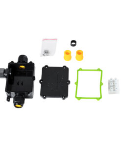 GloboStar® FAST-CONNECT 69922 Τριπλό Υ Αδιάβροχο IP68 Κυτίο Ταχείας Σύνδεσης & Διακλάδωσης Καλωδίων – 3 x Είσοδοι – Εσωτερική Τριπλή Κλέμα με Συμβατή Διατομή Καλωδίων 3 x 0.5mm² έως 3 x 2.5mm² – 450V 41A Max – Μ14 x Π9.5 x Υ4cm – Μαύρο – 5 Years Warranty