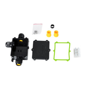 GloboStar® FAST-CONNECT 69922 Τριπλό Υ Αδιάβροχο IP68 Κυτίο Ταχείας Σύνδεσης & Διακλάδωσης Καλωδίων – 3 x Είσοδοι – Εσωτερική Τριπλή Κλέμα με Συμβατή Διατομή Καλωδίων 3 x 0.5mm² έως 3 x 2.5mm² – 450V 41A Max – Μ14 x Π9.5 x Υ4cm – Μαύρο – 5 Years Warranty