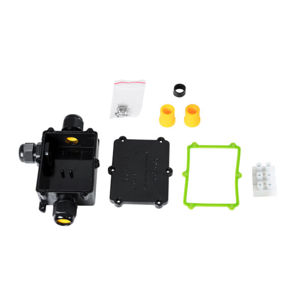 GloboStar® FAST-CONNECT 69922 Τριπλό Υ Αδιάβροχο IP68 Κυτίο Ταχείας Σύνδεσης & Διακλάδωσης Καλωδίων – 3 x Είσοδοι – Εσωτερική Τριπλή Κλέμα με Συμβατή Διατομή Καλωδίων 3 x 0.5mm² έως 3 x 2.5mm² – 450V 41A Max – Μ14 x Π9.5 x Υ4cm – Μαύρο – 5 Years Warranty