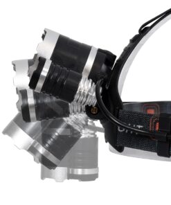 GloboStar® 69926 Φορητός Φακός Κεφαλής Επαναφορτιζόμενος LED Luminus 1 x CREE XM-L2 T6 & 2 XPE LED CHIP x 30W 3000lm 60° Μοιρών με 2 x 18650 Μπαταρία 4400mAh USB 2.0 – 4 Modes – Αδιάβροχο IP54 Ψυχρό Λευκό 6000K Μ7.5 x Π7 x Υ6cm