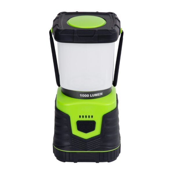 GloboStar® 69930 Αυτόνομο Επαναφορτιζόμενο Φανάρι Camping LED 10W με Εναλλαγή Χρωμάτων & Επαναφορτιζόμενη Μπαταρία 18650 4400mAh Li-ion – Power Bank – Αδιάβροχο IP54 Θερμό Λευκό 2700K – Ψυχρό Λευκό 6000K Μ18.5 x Π9 x Υ9cm
