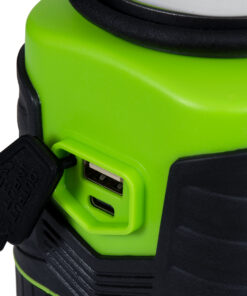 GloboStar® 69930 Αυτόνομο Επαναφορτιζόμενο Φανάρι Camping LED 10W με Εναλλαγή Χρωμάτων & Επαναφορτιζόμενη Μπαταρία 18650 4400mAh Li-ion – Power Bank – Αδιάβροχο IP54 Θερμό Λευκό 2700K – Ψυχρό Λευκό 6000K Μ18.5 x Π9 x Υ9cm