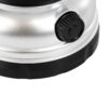 GloboStar® 69933 Αυτόνομο Επαναφορτιζόμενο Φανάρι Camping LED 5W με Επαναφορτιζόμενη Μπαταρία 18650 1200mAh Li-ion – Power Bank – Αδιάβροχο IP54 – Dimmable – Μαύρο Ασημί – Ψυχρό Λευκό 6000K Φ10.2 x Υ18cm