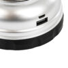 GloboStar® 69933 Αυτόνομο Επαναφορτιζόμενο Φανάρι Camping LED 5W με Επαναφορτιζόμενη Μπαταρία 18650 1200mAh Li-ion – Power Bank – Αδιάβροχο IP54 – Dimmable – Μαύρο Ασημί – Ψυχρό Λευκό 6000K Φ10.2 x Υ18cm