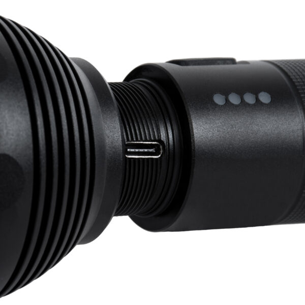 GloboStar® 69934 EXTREME Φορητός Φακός LED CREE XHP50 20W 2000lm με 3 Modes & 1 x Επαναφορτιζόμενη Μπαταρία 18650 2200mAh Li-ion Αδιάβροχος IP54 Ψυχρό Λευκό 6000K Φ6 x Υ17.5cm