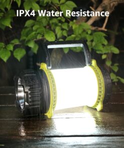 GloboStar® 69936 Φορητός Φακός Χειρός Κάμπινγκ LED Osram 10W με Επαναφορτιζόμενη Μπαταρία 2600mAh & Καλώδιο Φόρτισης USB – CCT – Θερμό Λευκό 2700K – Φυσικό Λευκό 4500K – Ψυχρό Λευκό 6000K & Κόκκινο – Φ10 x Υ17cm