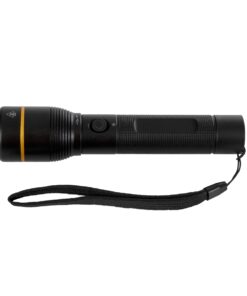 GloboStar® 69937 Φορητός Φακός Χειρός LED Osram 20W με Επαναφορτιζόμενη Μπαταρία 2200mAh & Καλώδιο Φόρτισης USB – Ψυχρό Λευκό 6000K – Φ3.5 x Υ15cm