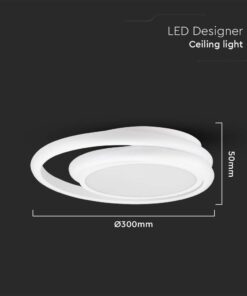 Φωτιστικό Οροφής LED 24W Λευκό V-TAC 2560lm Φυσικό Λευκό 4000K – 6995