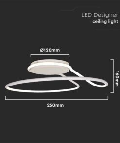 Φωτιστικό Οροφής LED 24W Λευκό V-TAC 2560lm Φυσικό Λευκό 4000K – 6997
