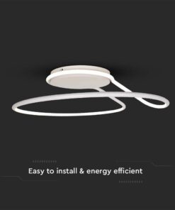 Φωτιστικό Οροφής LED 24W Λευκό V-TAC 2560lm Φυσικό Λευκό 4000K – 6997