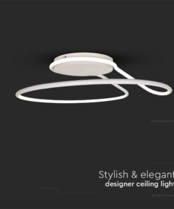 Φωτιστικό Οροφής LED 24W Λευκό V-TAC 2560lm Φυσικό Λευκό 4000K – 6997