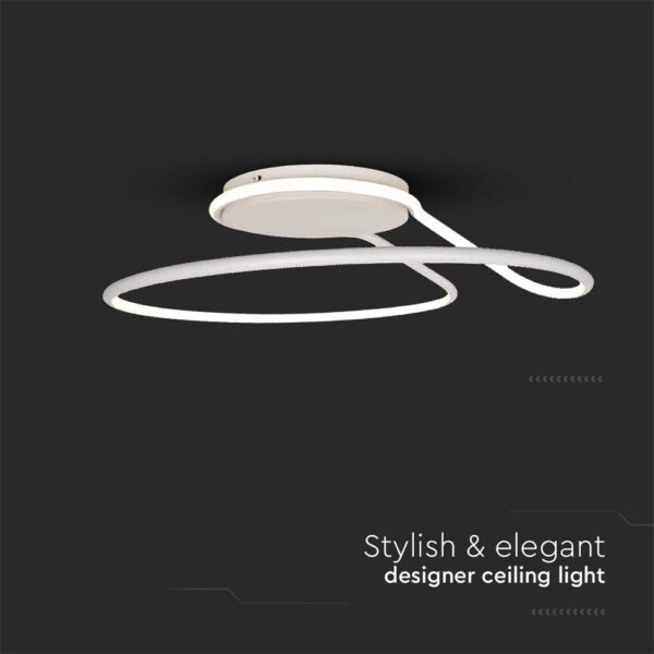 Φωτιστικό Οροφής LED 24W Λευκό V-TAC 2560lm Φυσικό Λευκό 4000K – 6997