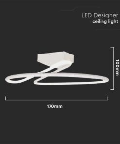 Φωτιστικό Οροφής LED 24W Λευκό V-TAC 2560lm Φυσικό Λευκό 4000K – 6998