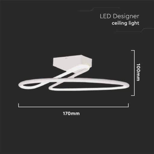 Φωτιστικό Οροφής LED 24W Λευκό V-TAC 2560lm Φυσικό Λευκό 4000K – 6998