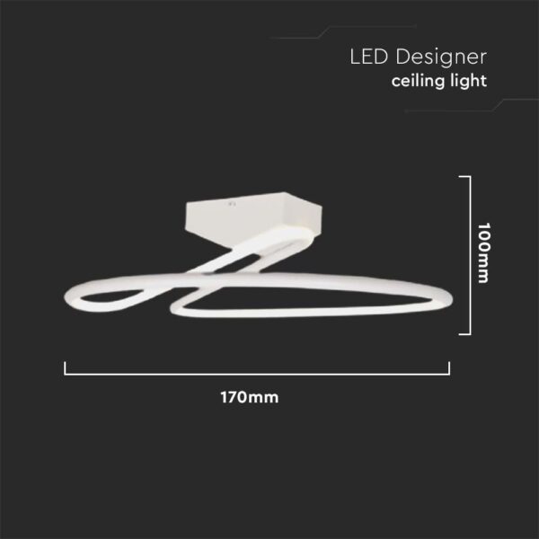 Φωτιστικό Οροφής LED 24W Λευκό V-TAC 2560lm Φυσικό Λευκό 4000K – 6998