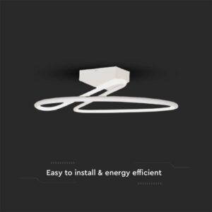 Φωτιστικό Οροφής LED 24W Λευκό V-TAC 2560lm Φυσικό Λευκό 4000K – 6998