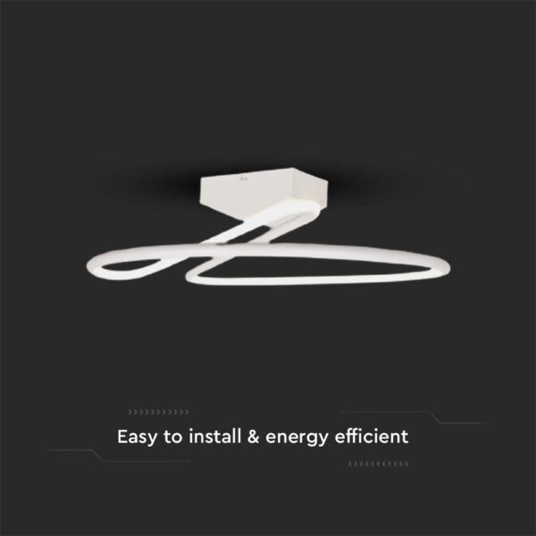 Φωτιστικό Οροφής LED 24W Λευκό V-TAC 2560lm Φυσικό Λευκό 4000K – 6998