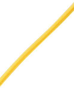 GloboStar® CABLITO 61555 Μοντέρνο Κρεμαστό Φωτιστικό Οροφής Μονόφωτο 1 x E27 Κίτρινο Σιλικόνης Ανάρτηση με Υφασμάτινο Καλώδιο Φ4 x Υ110cm