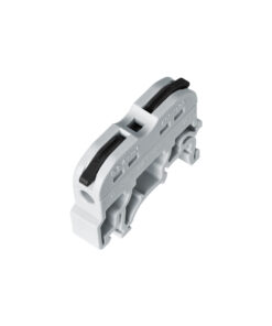 GloboStar® FAST-CONNECT 69901 Μονή Κλέμα Ράγας Ταχείας Σύνδεσης & Διακλάδωσης Καλωδίων για Ηλεκτρολογικούς Πίνακες – 1 x Είσοδος & 1 x Έξοδος με Συμβατή Διατομή Καλωδίων 0.2mm² έως 4mm² – 600V 32A Max – Μ4.5 x Π1 x Υ3.2cm – Γκρι & Μαύρο – Πακέτο 10 Τεμαχίων – 5 Years Warranty