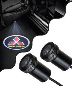 GloboStar® 81615 MITSUBISHI Ghost Car Brand Logo Projector – Προτζέκτορας Προβολής Μάρκας Αυτοκινήτου LED CREE XHP35 3W 240lm 120° DC 12V IP20 Ψυχρό Λευκό 6000K