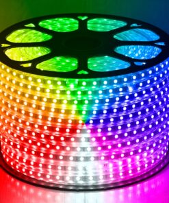 GloboStar® 70507 Slim Ταινία Μονής Σειράς Epistar LED SMD 5050 1m 12W/m 60LED/m 1572lm/m 120° DC 230V Αδιάβροχη IP68 RGB Dimmable