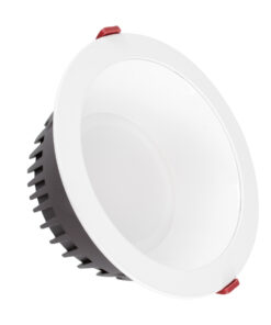 GloboStar® 60196 Χωνευτό LED Panel Downlight Φ22cm 42W 4830lm 60° AC 220-240V IP20 Φ22 x Υ9.5cm Θερμό Λευκό 2700K – OSRAM LED CHIP TECHNOLOGY – 5 Years Warranty