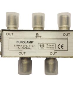 ΔΙΑΚΛΑΔΩΤΗΣ TV ΜΕΤΑΛΛΙΚΟΣ ΤΥΠΟΥ F 1/4 EUROLAMP 147-10122