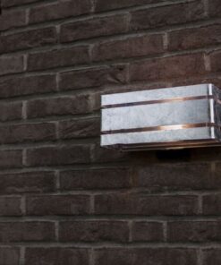 Lutec Vidar Επιτοίχιο Φωτιστικό Εξωτερικού Χώρου 1xE27 Γαλβανιζέ IP54 – 5011602461