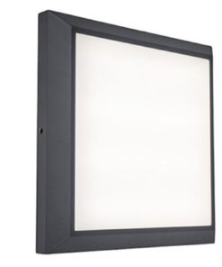 Lutec Helena Φωτιστικό Οροφής Εξωτερικού Χώρου Σκούρο Γκρι Χρώμα LED 1500lm 4000K IP54 – 5102101118