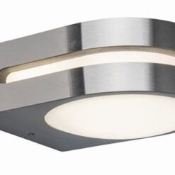Lutec Fancy Επιτοίχιο Φωτιστικό Εξωτερικού Χώρου Inox LED 600lm 3000K IP54 – 5102501001