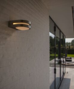 Lutec Fancy Επιτοίχιο Φωτιστικό Εξωτερικού Χώρου Inox LED 600lm 3000K IP54 – 5102501001