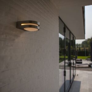 Lutec Fancy Επιτοίχιο Φωτιστικό Εξωτερικού Χώρου Inox LED 600lm 3000K IP54 – 5102501001
