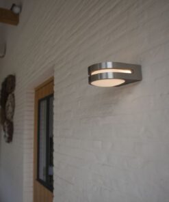 Lutec Fancy Επιτοίχιο Φωτιστικό Εξωτερικού Χώρου Inox LED 600lm 3000K IP54 – 5102501001