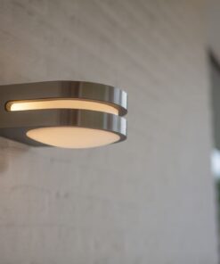 Lutec Fancy Επιτοίχιο Φωτιστικό Εξωτερικού Χώρου Inox LED 600lm 3000K IP54 – 5102501001