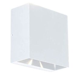Lutec Gemini Beams Επιτοίχιο Φωτιστικό Εξωτερικού Χώρου Up&Down LED 10W 3000K Λευκού Χρώματος IP54 – 5104003032