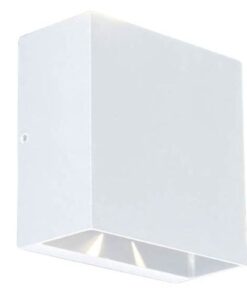 Lutec Gemini Beams Επιτοίχιο Φωτιστικό Εξωτερικού Χώρου Up&Down LED 10W 3000K Λευκού Χρώματος IP54 – 5104003032
