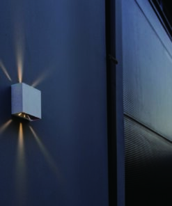 Lutec Gemini Beams Επιτοίχιο Φωτιστικό Εξωτερικού Χώρου Up&Down LED 10W 3000K Λευκού Χρώματος IP54 – 5104003032