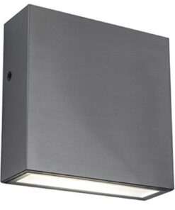 Lutec Gemini Επιτοίχιο Φωτιστικό Εξωτερικού Χώρου Down Inox LED 800lm 4000K IP54 – 5104004001