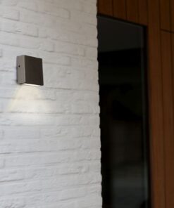 Lutec Gemini Επιτοίχιο Φωτιστικό Εξωτερικού Χώρου Down Inox LED 800lm 4000K IP54 – 5104004001