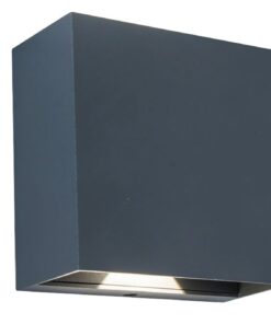 Lutec Gemini Επιτοίχιο Φωτιστικό Εξωτερικού Χώρου Beams Up&Down Σκούρο Γκρι 4000K LED 400lm 4000K – 5104005118